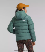 The North Face ropa NFHLJL628 sabio oscuro niños chaqueta reversible con capucha y plumón norte - Image 2