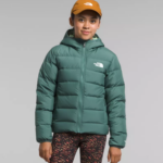 The North Face ropa NFHLJL628 sabio oscuro niños chaqueta reversible con capucha y plumón norte