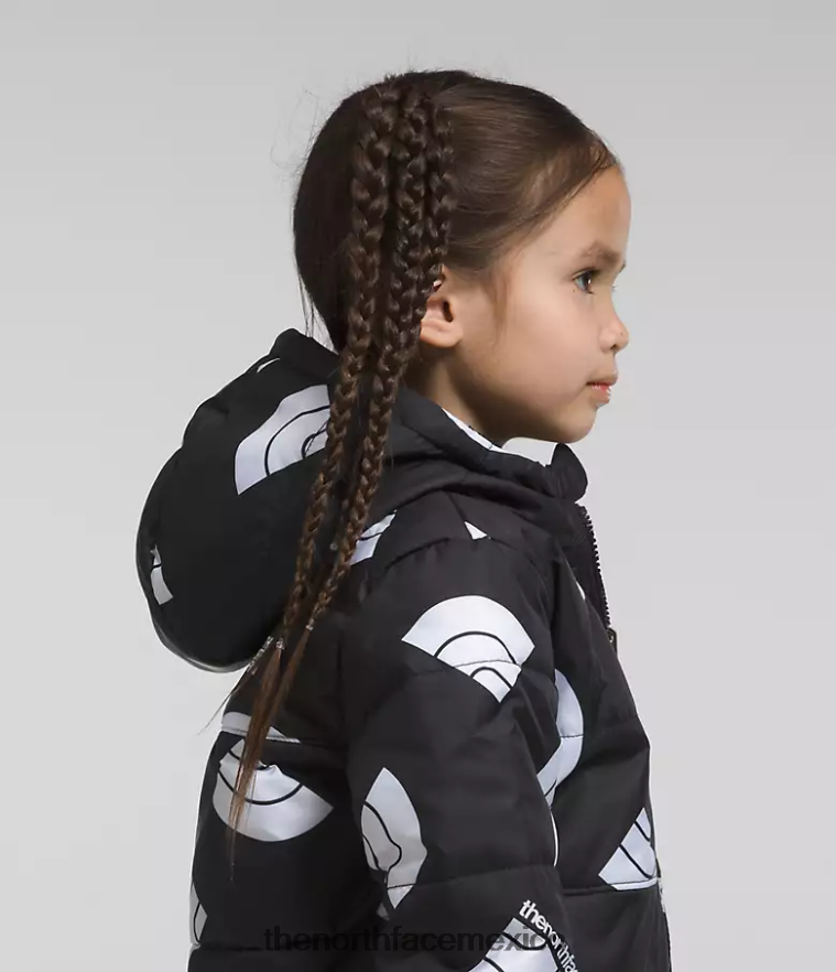 The North Face ropa NFHLJL634 Logotipo tnf negro de próxima generación estampado niños chaqueta reversible con capucha y cremallera completa mt chimbo - Image 4