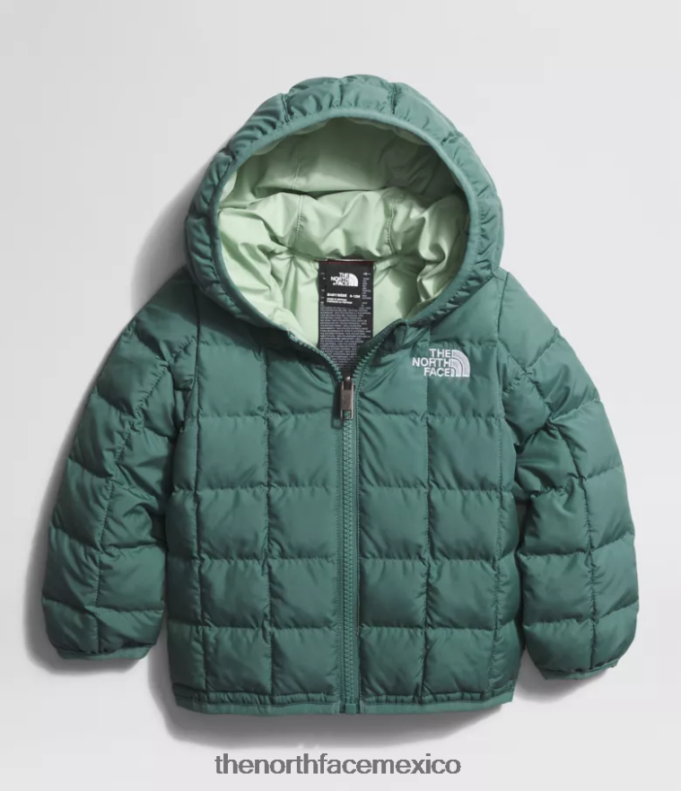 The North Face ropa NFHLJL636 sabio oscuro bebé chamarra reversible con capucha y termobola - Image 1