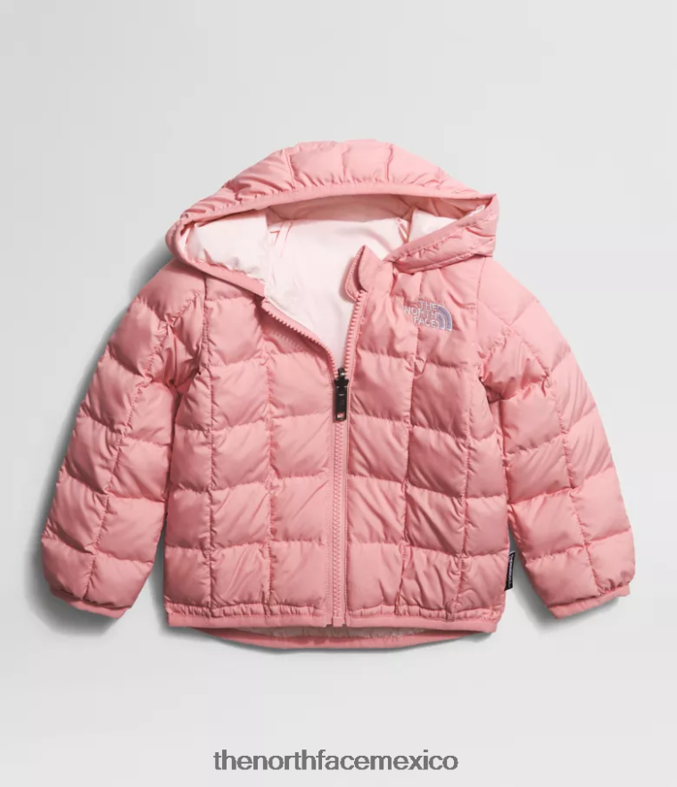 The North Face ropa NFHLJL637 rosa sombría bebé chamarra reversible con capucha y termobola - Image 1