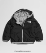 The North Face ropa NFHLJL638 fusionar gris bebé chamarra reversible con capucha y termobola - Image 3
