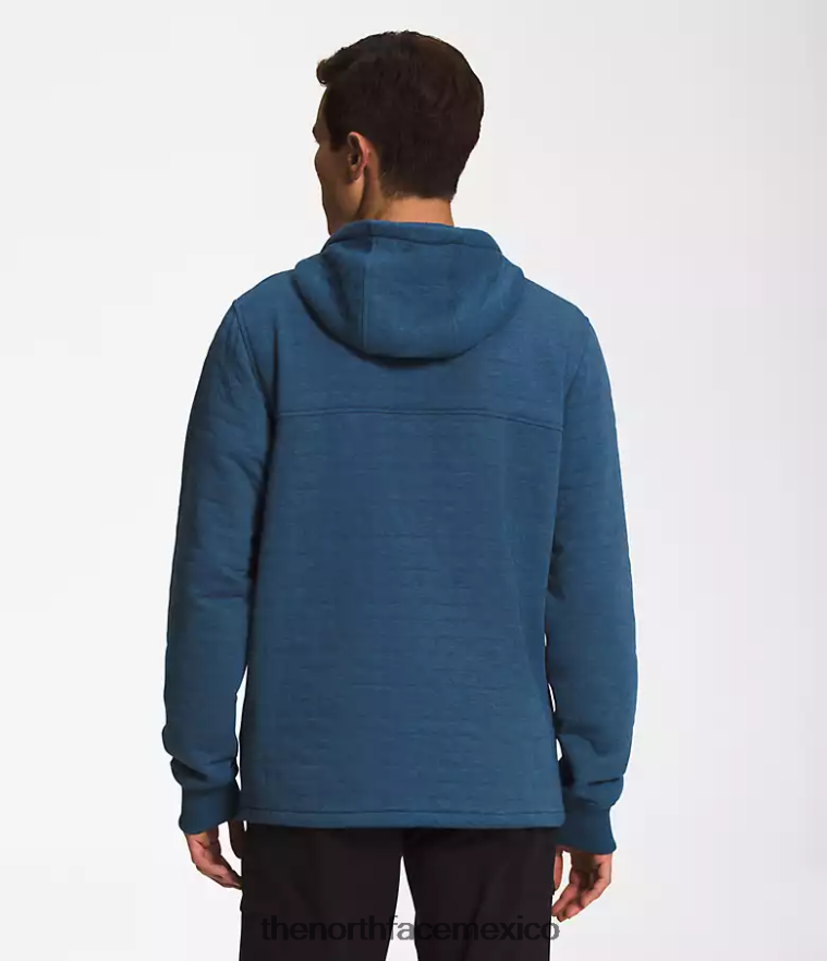 The North Face ropa NFHLJL652 brezo blanco azul sombreado hombres sudadera con capucha y cierre completo, acolchada y con visera larga - Image 2
