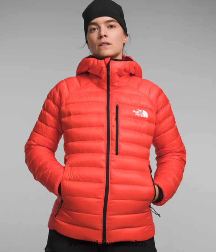 The North Face ropa NFHLJL669 naranja radiante mujer sudadera con capucha breithorn serie cumbre - Image 1