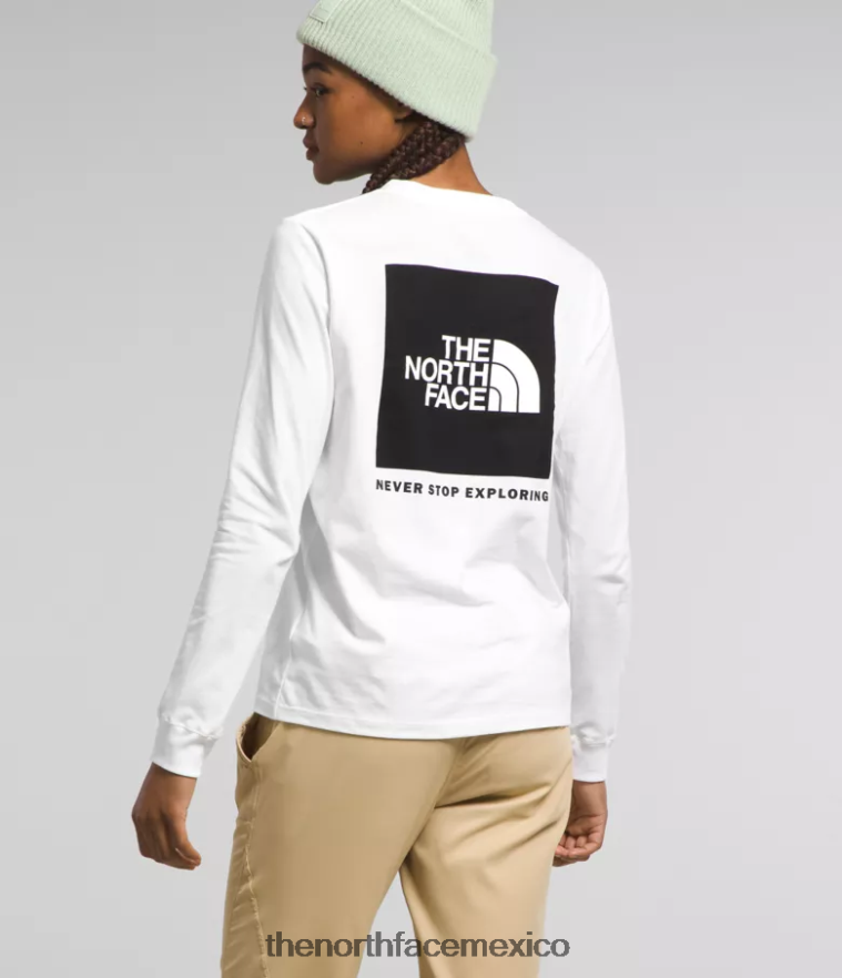 The North Face ropa NFHLJL678 tnf blanco/tnf negro mujer camiseta de manga larga con caja nse - Image 1
