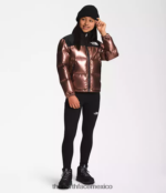 The North Face ropa NFHLJL687 roble oscuro metalizado niños chaqueta nuptse retro estampada 1996 - Image 2