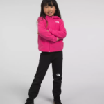 The North Face ropa NFHLJL692 señor. rosa niños sudadera con capucha y cierre completo glaciar