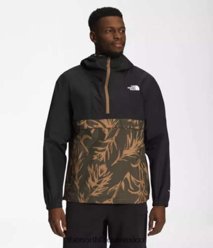 The North Face ropa NFHLJL700 Impresión de pincel tnf negro/marrón utilitario hombres anorak anorak