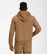The North Face ropa NFHLJL704 marrón utilitario hombres sudadera con capucha y parche Heritage - Image 2