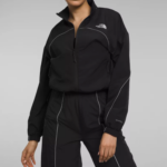 The North Face ropa NFHLJL733 negro mujer chaqueta cortavientos con ribetes tek