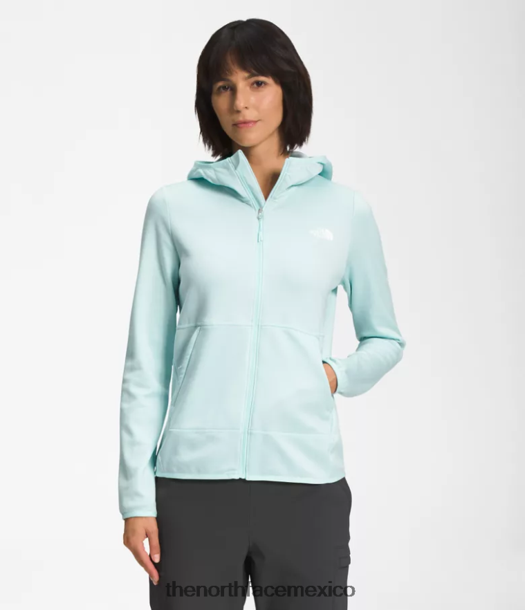 The North Face ropa NFHLJL745 claraboya azul blanco brezo mujer sudadera con capucha de canyonlands - Image 1