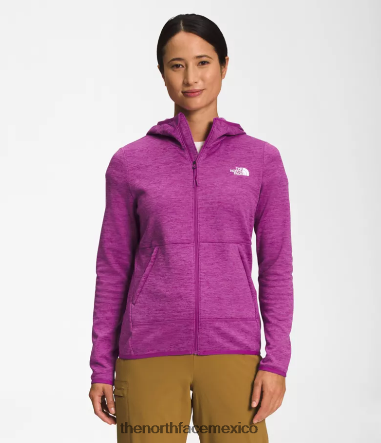The North Face ropa NFHLJL747 flor de cactus púrpura brezo blanco mujer sudadera con capucha de canyonlands - Image 1