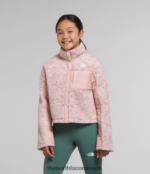 The North Face ropa NFHLJL74 musgo rosa niños chaqueta combinada de lana
