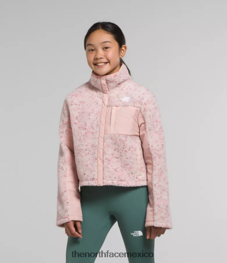 The North Face ropa NFHLJL74 musgo rosa niños chaqueta combinada de lana - Image 1