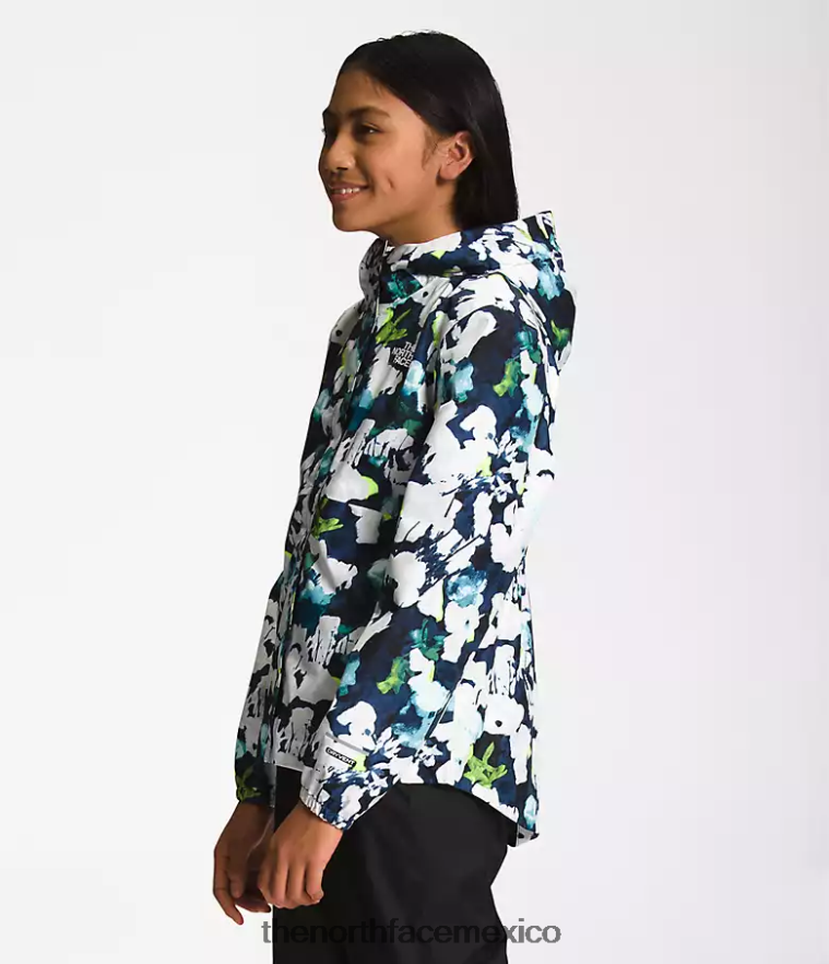 The North Face ropa NFHLJL758 estampado abstracto en azul marino summit niños chaqueta de lluvia anora - Image 3