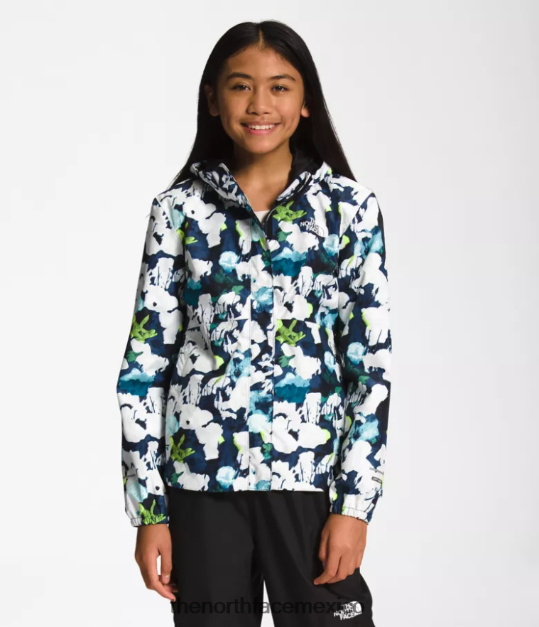The North Face ropa NFHLJL758 estampado abstracto en azul marino summit niños chaqueta de lluvia anora - Image 1