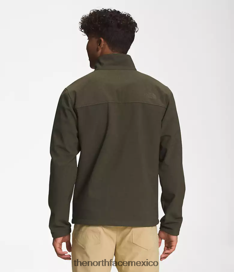 The North Face ropa NFHLJL772 nuevo gris topo verde oscuro jaspeado hombres chaqueta biónica apex - Image 2