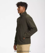 The North Face ropa NFHLJL772 nuevo gris topo verde oscuro jaspeado hombres chaqueta biónica apex - Image 3