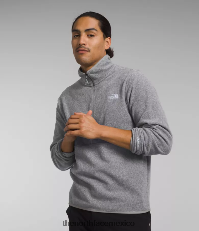 The North Face ropa NFHLJL777 tnf gris medio jaspeado hombres polartec alpino 100 -zip - Image 1