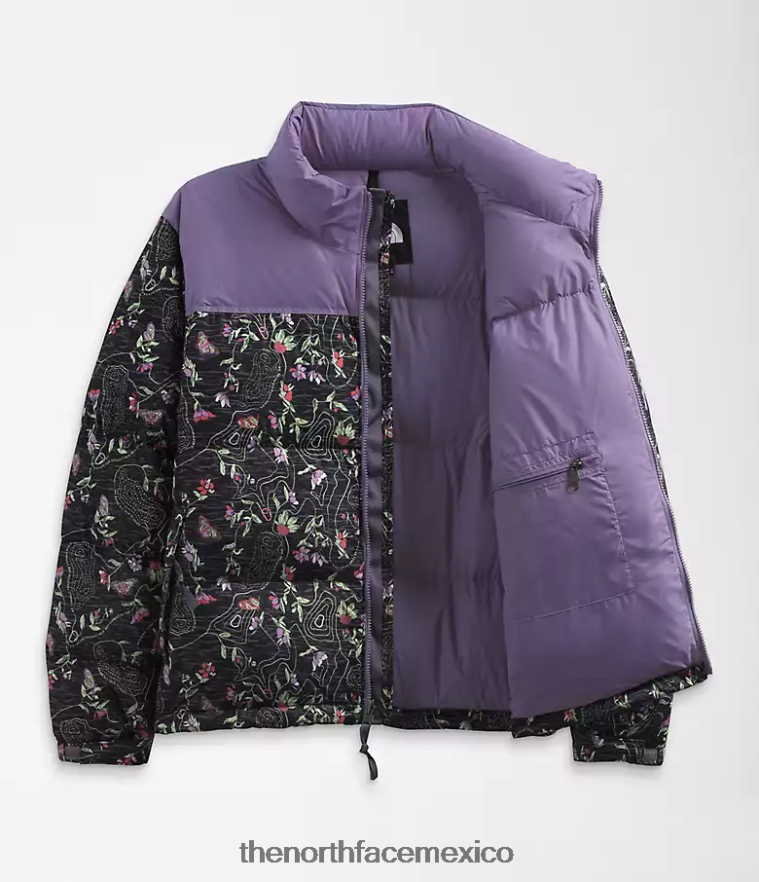 The North Face ropa NFHLJL801 tnf negro iwd imprimir mujer chaqueta nuptse retro 1996 - Image 4