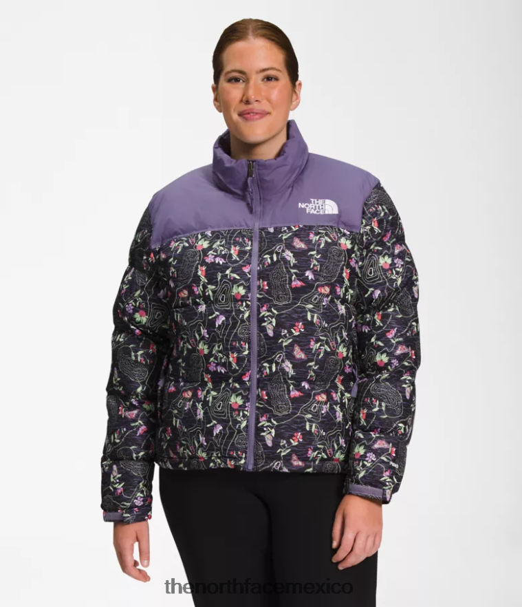 The North Face ropa NFHLJL801 tnf negro iwd imprimir mujer chaqueta nuptse retro 1996 - Image 1