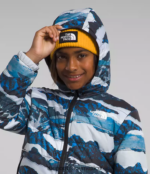 The North Face ropa NFHLJL80 estampado de travesía de montaña azul óptico niños chaqueta reversible con capucha y cremallera completa mt chimbo - Image 3