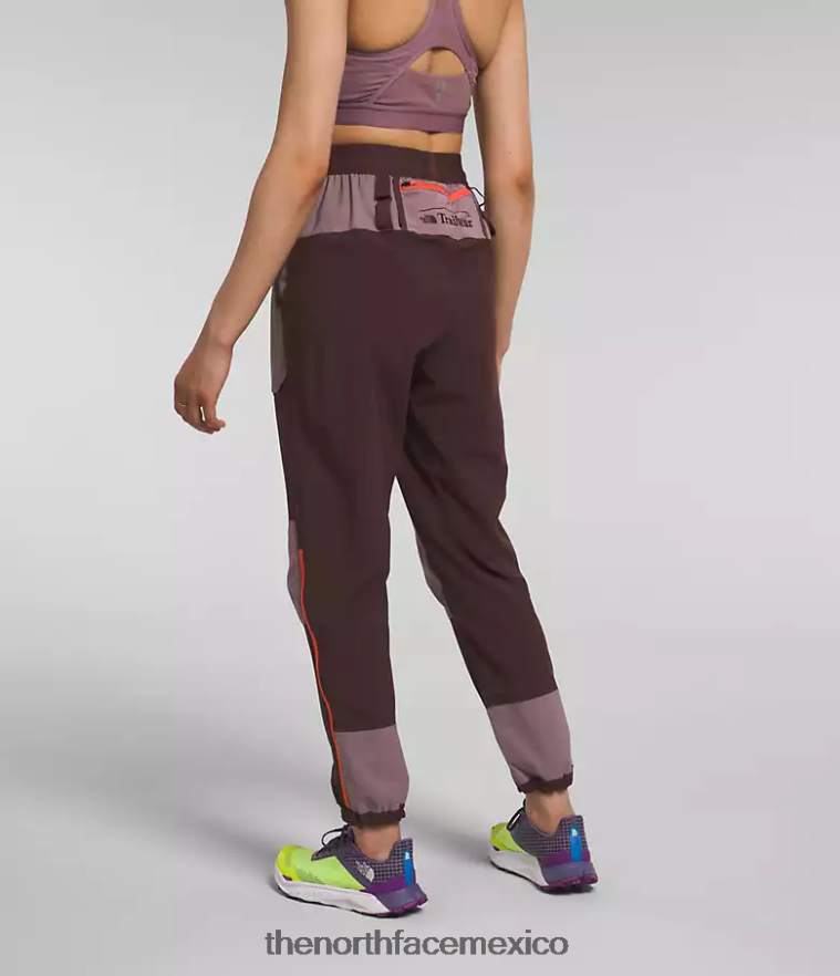 The North Face ropa NFHLJL853 marrón carbón/gris leonado mujer joggers trailwear okt flash - Image 2