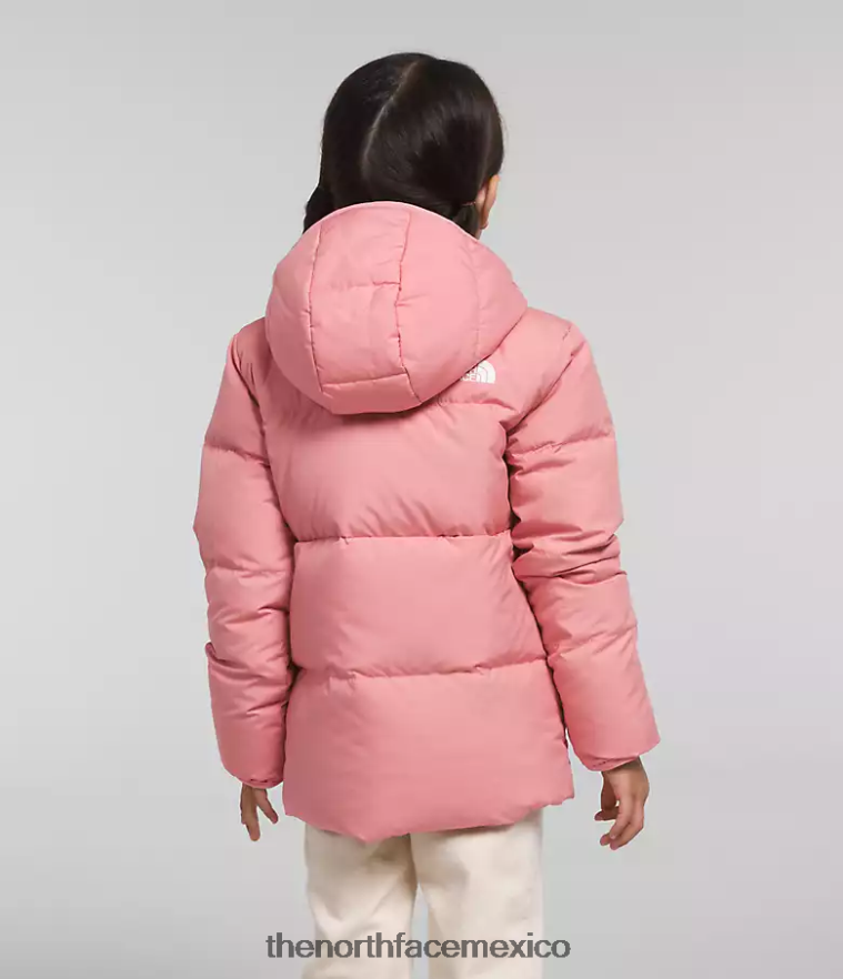 The North Face ropa NFHLJL862 rosa sombría niños chaqueta con capucha North Down - Image 3