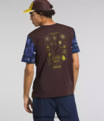 The North Face ropa NFHLJL882 estampado remix de naturaleza en azul marino de la cumbre hombres trailwear costa perdida manga corta - Image 2