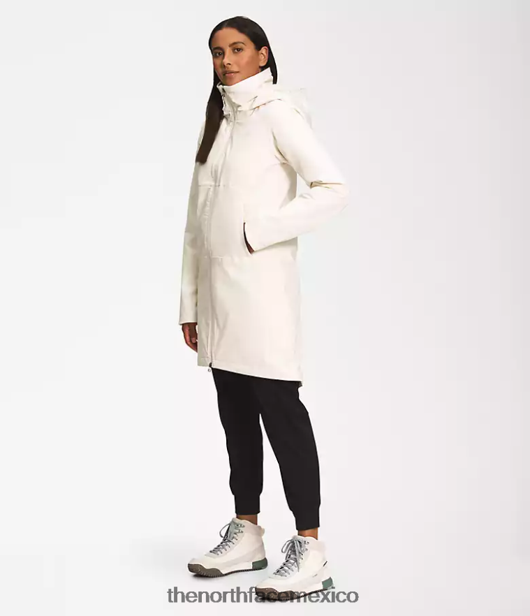 The North Face ropa NFHLJL896 gardenia blanca mujer shelbe raschel parka larga con capucha - Image 2