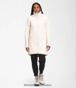 The North Face ropa NFHLJL896 gardenia blanca mujer shelbe raschel parka larga con capucha
