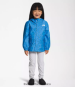 The North Face ropa NFHLJL89 estampado floral super sonic blue joy niños chaqueta de lluvia anora