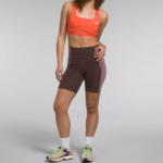 The North Face ropa NFHLJL903 marrón carbón/gris leonado mujer pantalones cortos de ciclismo trailwear qtm