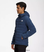 The North Face ropa NFHLJL919 azul sombreado hombres sudadera con capucha Belleview elástica - Image 3