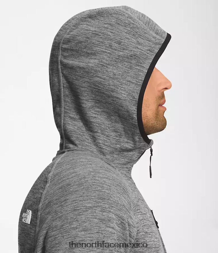 The North Face ropa NFHLJL922 tnf gris medio jaspeado hombres sudadera con capucha de canyonlands - Image 4
