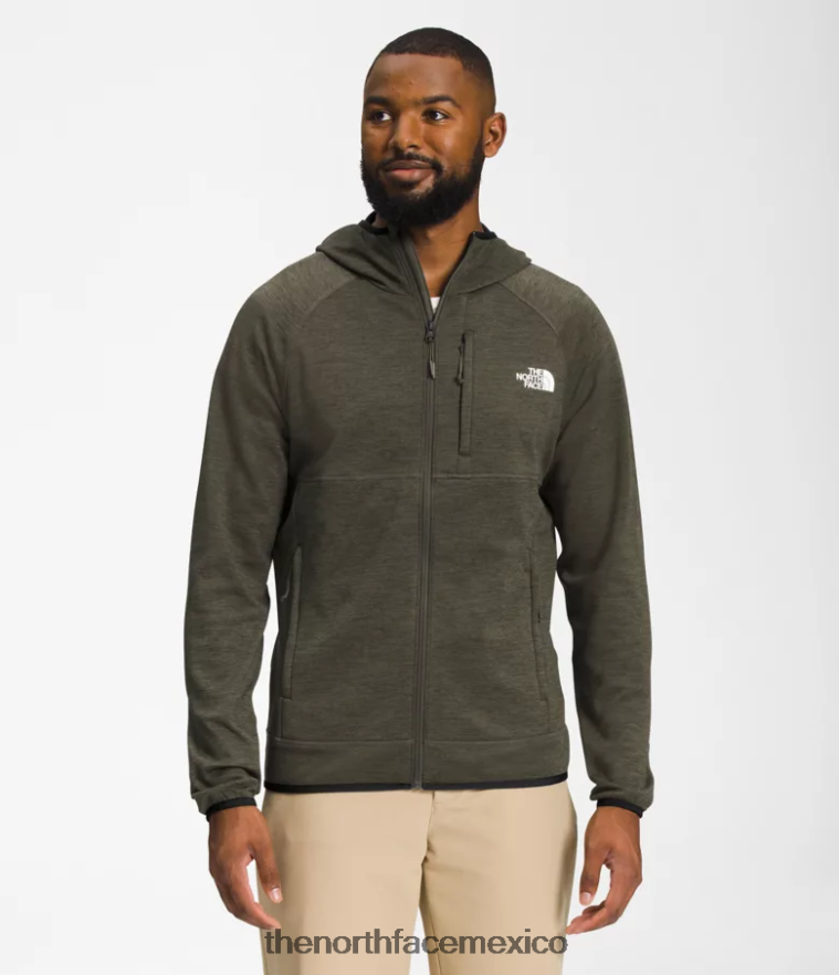 The North Face ropa NFHLJL926 nuevo gris topo verde brezo hombres sudadera con capucha de canyonlands - Image 1