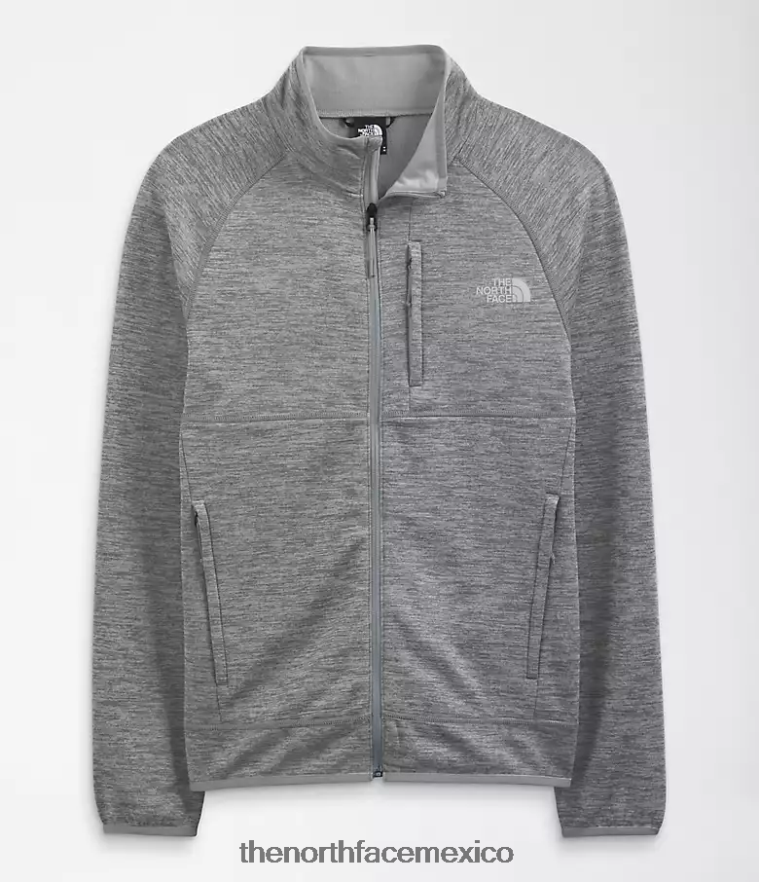 The North Face ropa NFHLJL952 tnf gris medio jaspeado hombres Canyonlands con cremallera completa - Image 4