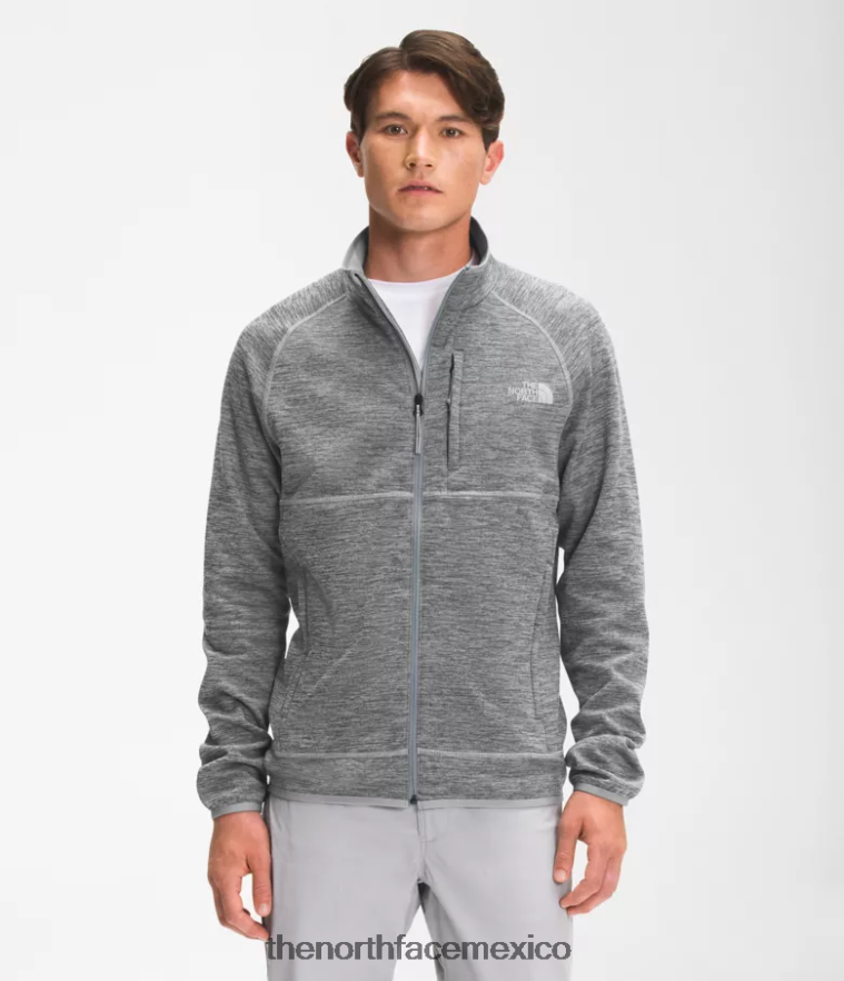 The North Face ropa NFHLJL952 tnf gris medio jaspeado hombres Canyonlands con cremallera completa - Image 1