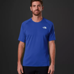 The North Face ropa NFHLJL956 azul hombres camiseta de manga corta Summit Series Crevasse