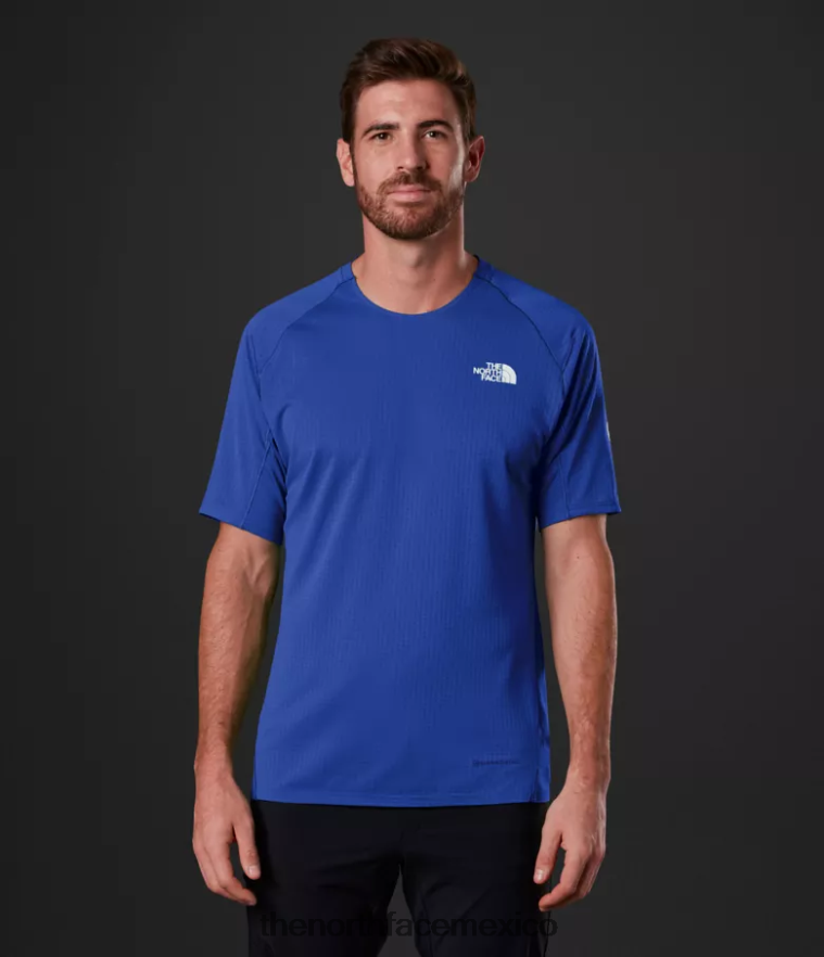 The North Face ropa NFHLJL956 azul hombres camiseta de manga corta Summit Series Crevasse - Image 1