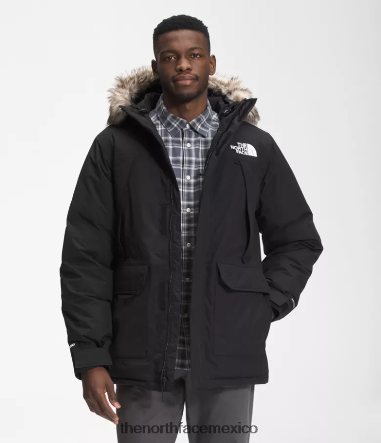 The North Face ropa NFHLJL1 negro hombres parka mcmurdo