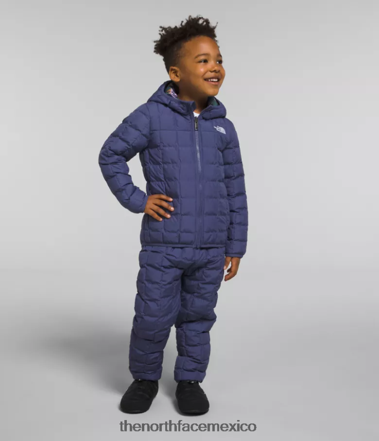 The North Face ropa NFHLJL1237 cueva azul niños chamarra reversible con capucha y termobola The North Face ropa NFHLJL1237 cueva azul niños chamarra reversible con capucha y termobola